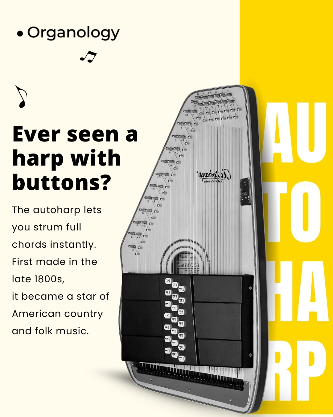 Organology - Buttons + strings = instant chords. Autoharp changed music ...