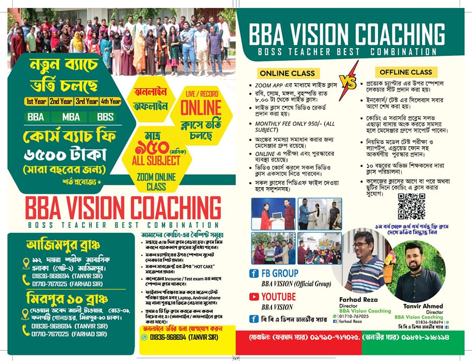 2024 3rd Year (7clg) (September) BBA VISION | Facebook