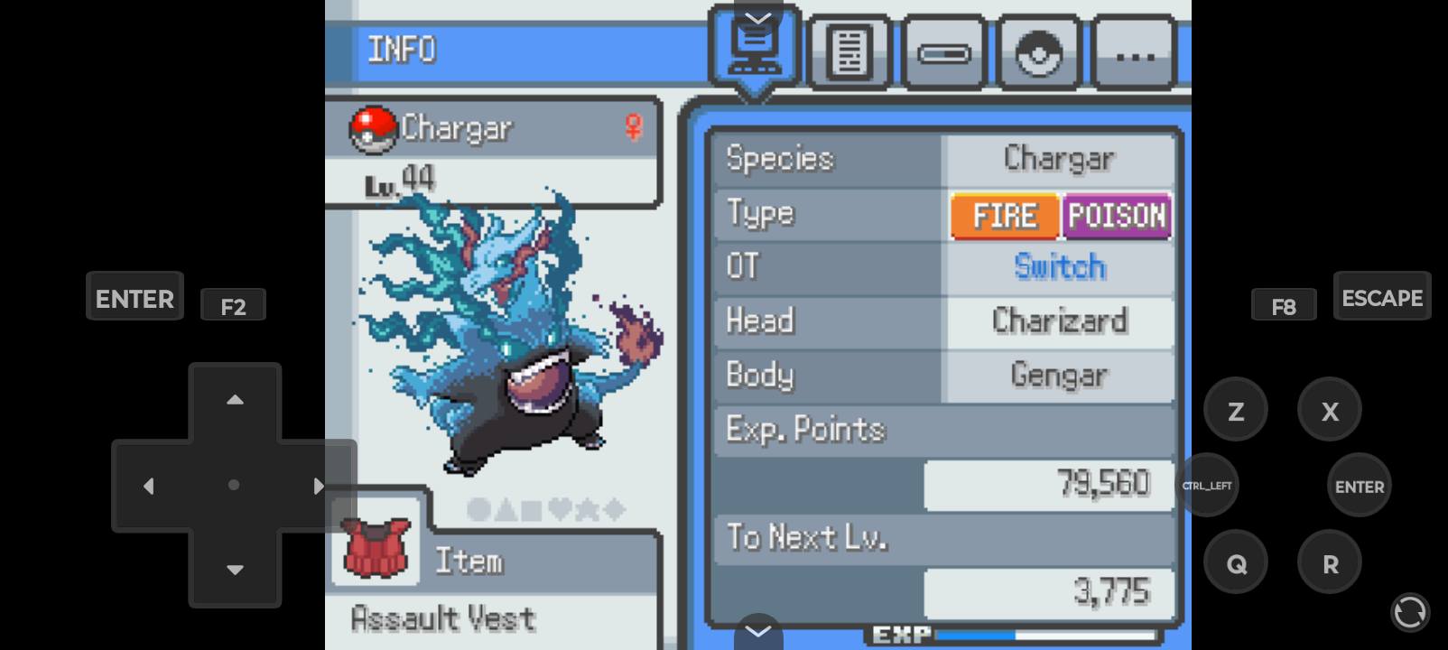 ジョシュア専用 Fusion team build for infinite fusion playthrough