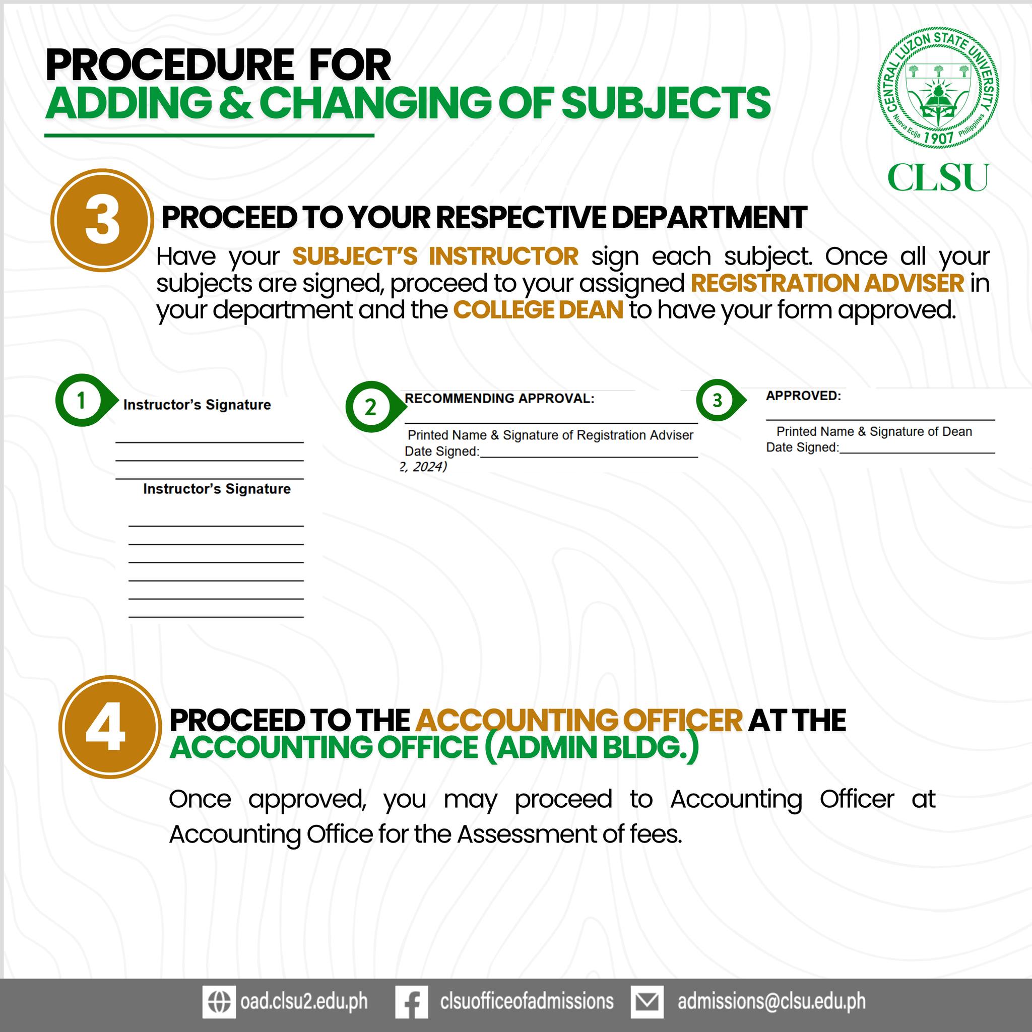 CLSU Office of Admissions... - CLSU Office of Admissions