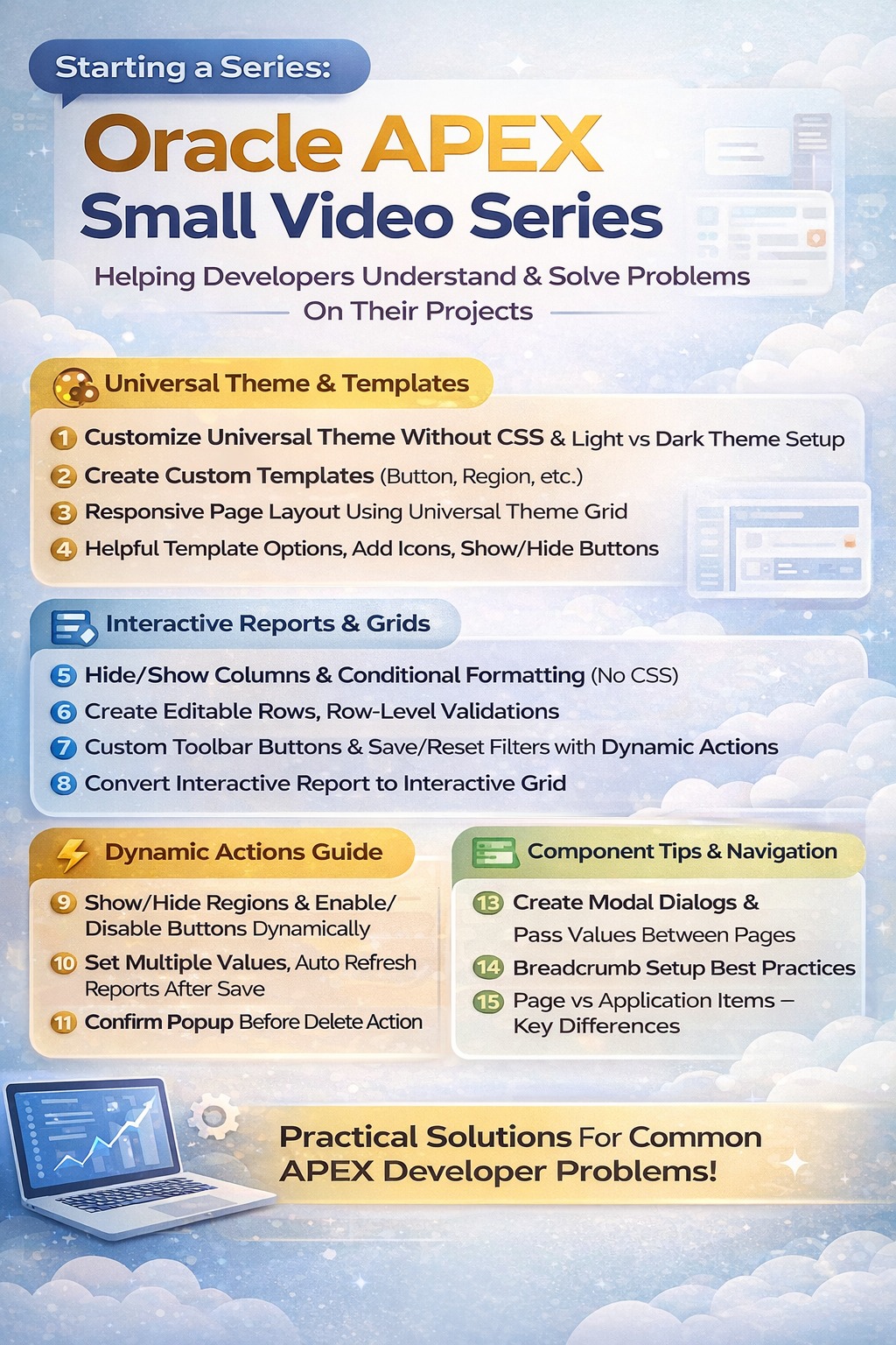 Oracle - 🚀 Starting a New Series: Oracle APEX Small Video Series Watch ...