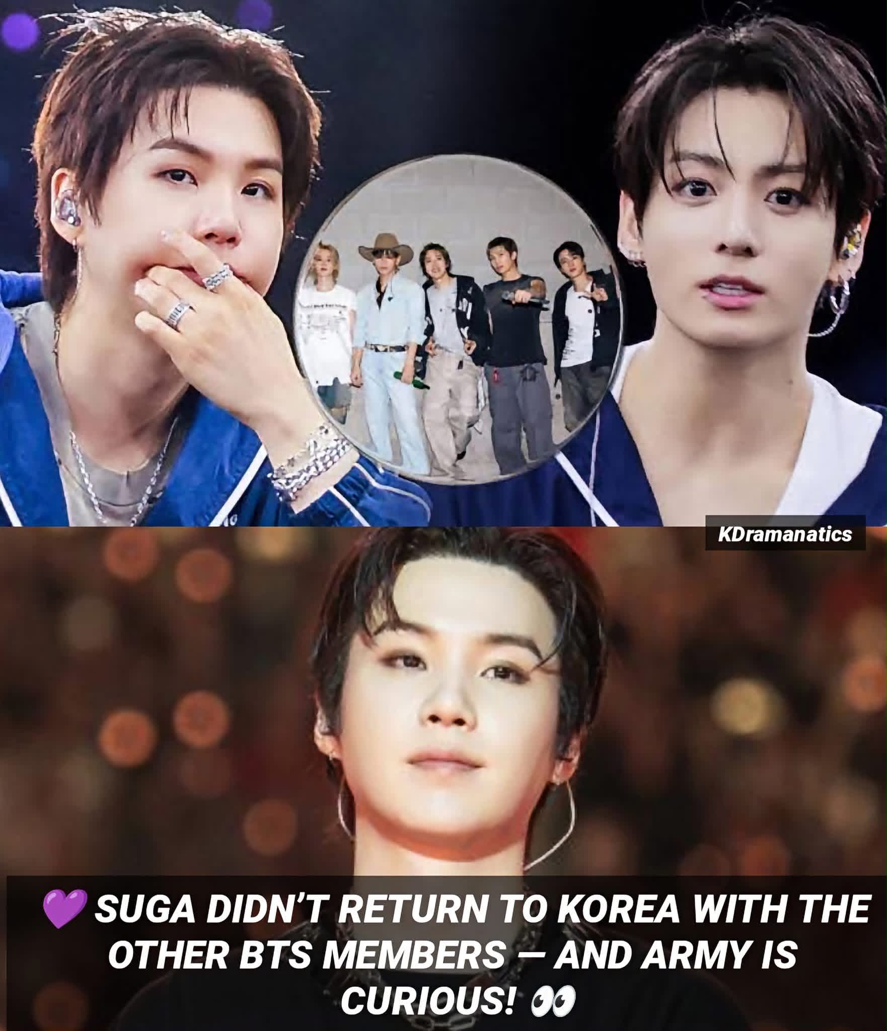 Suga hikes in Switzerland during BTS tour break