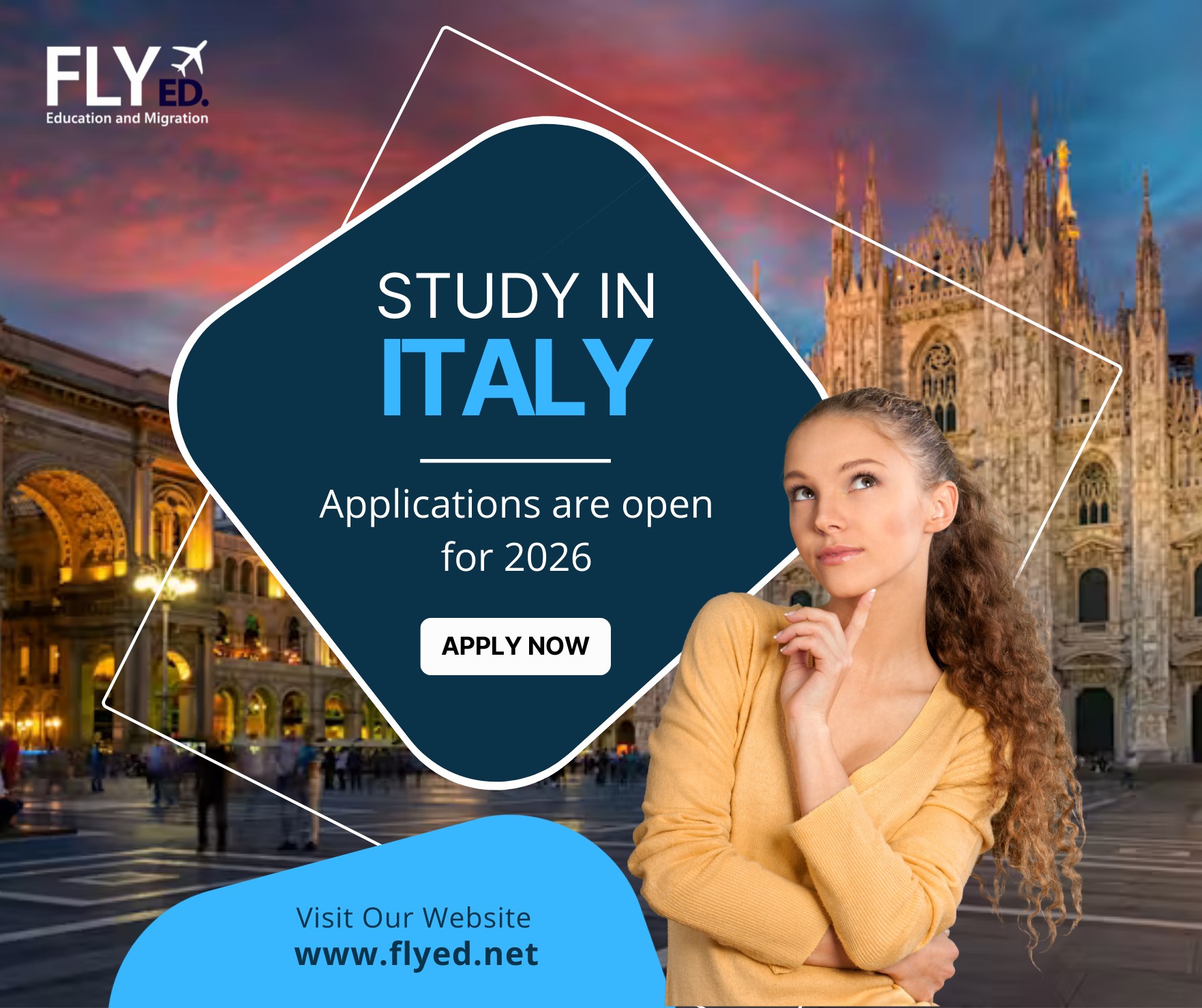 FLYED - 🇮🇹 STUDY IN ITALY with FLYED ️ Applications are open for 2026 ...
