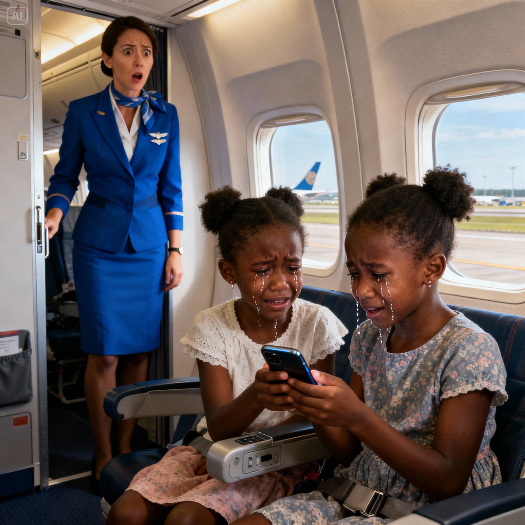 One - Two black twin girls were kicked off a plane by staff until they ...