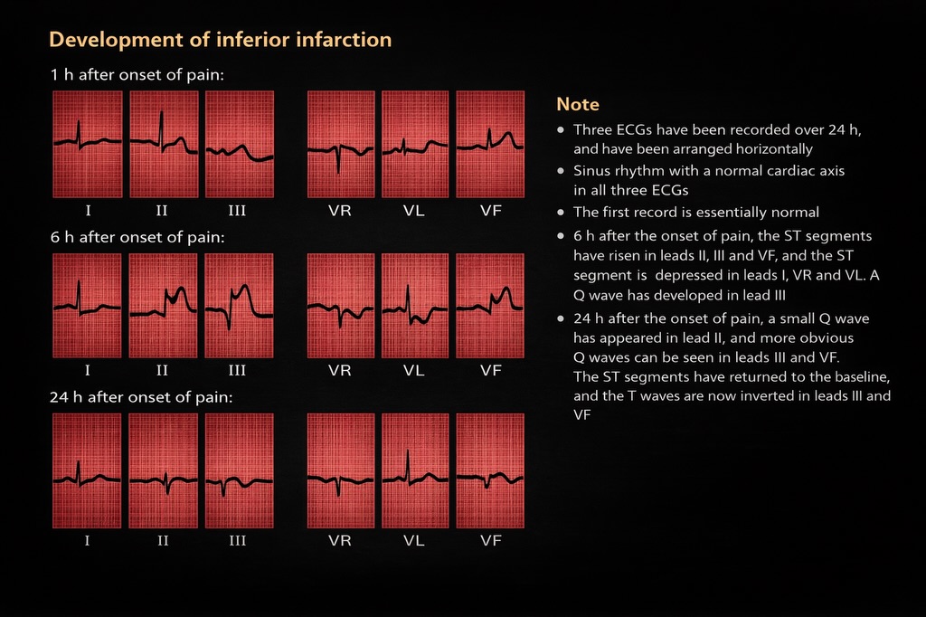 Echo Journey - 🔹 Inferior Wall Myocardial Infarction Shows... | Facebook