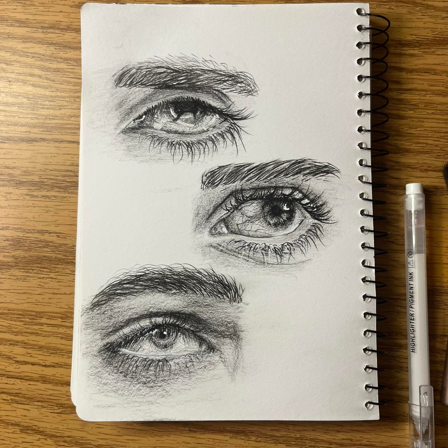 Pencil eye drawing. #naziraaskari #eyedrawings ️👁 #pencilonpaper ...