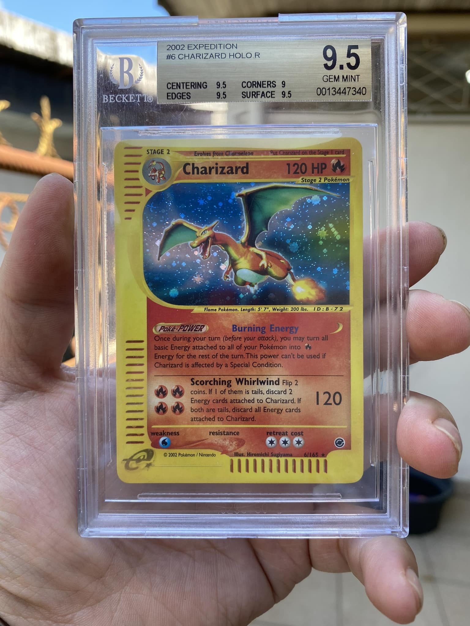 What is the value of a perfectly graded 9.5 expedition zard?
