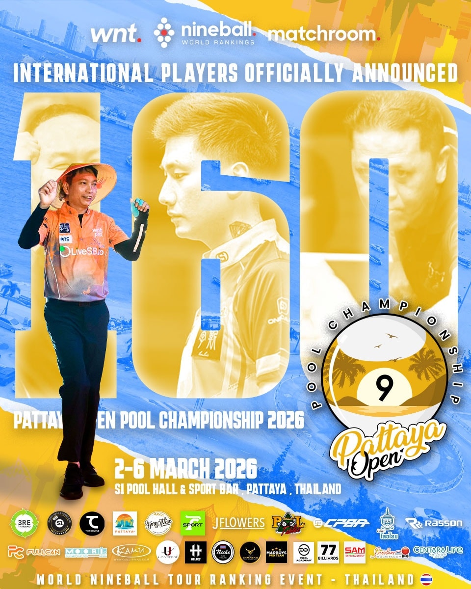 🌏🔥 THE STAGE IS SET! 160... - Pattaya Open Pool Championship | Facebook