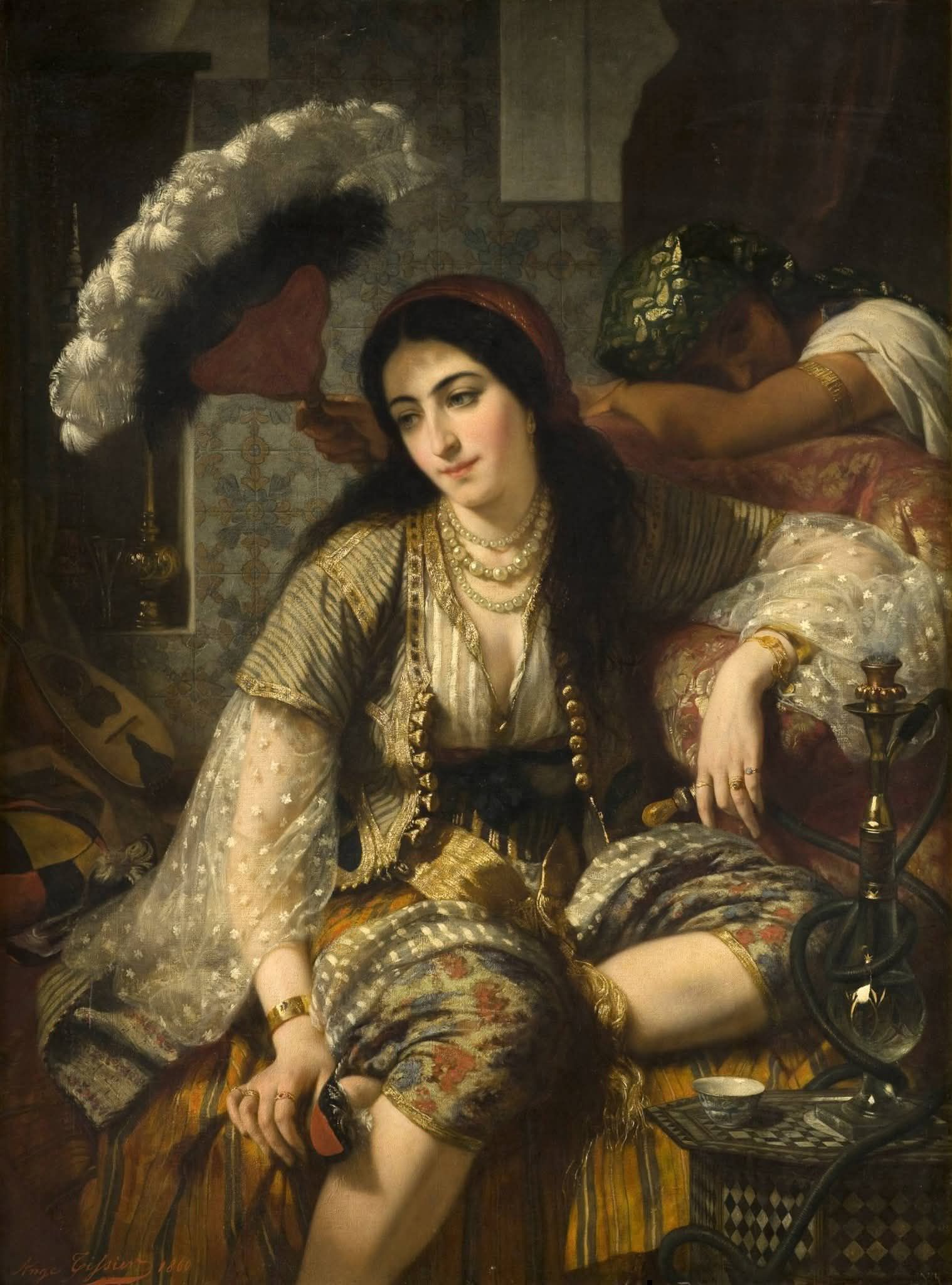 Algérienne et son esclave (1860)🇩🇿