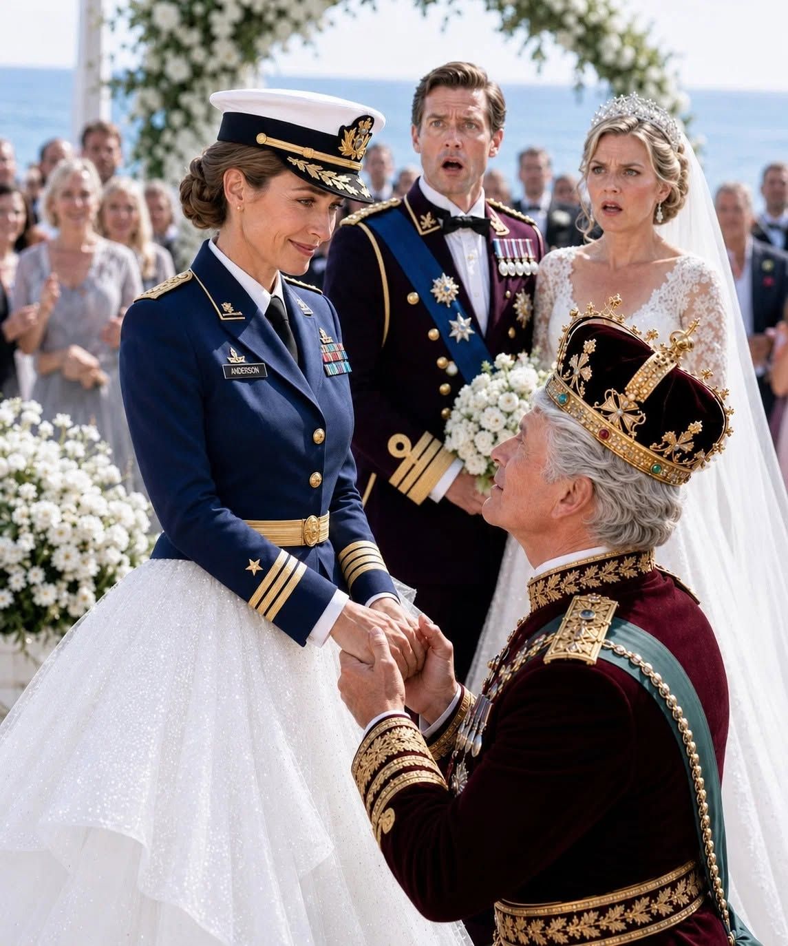 Woman in Navy uniform attends royal wedding after being initially