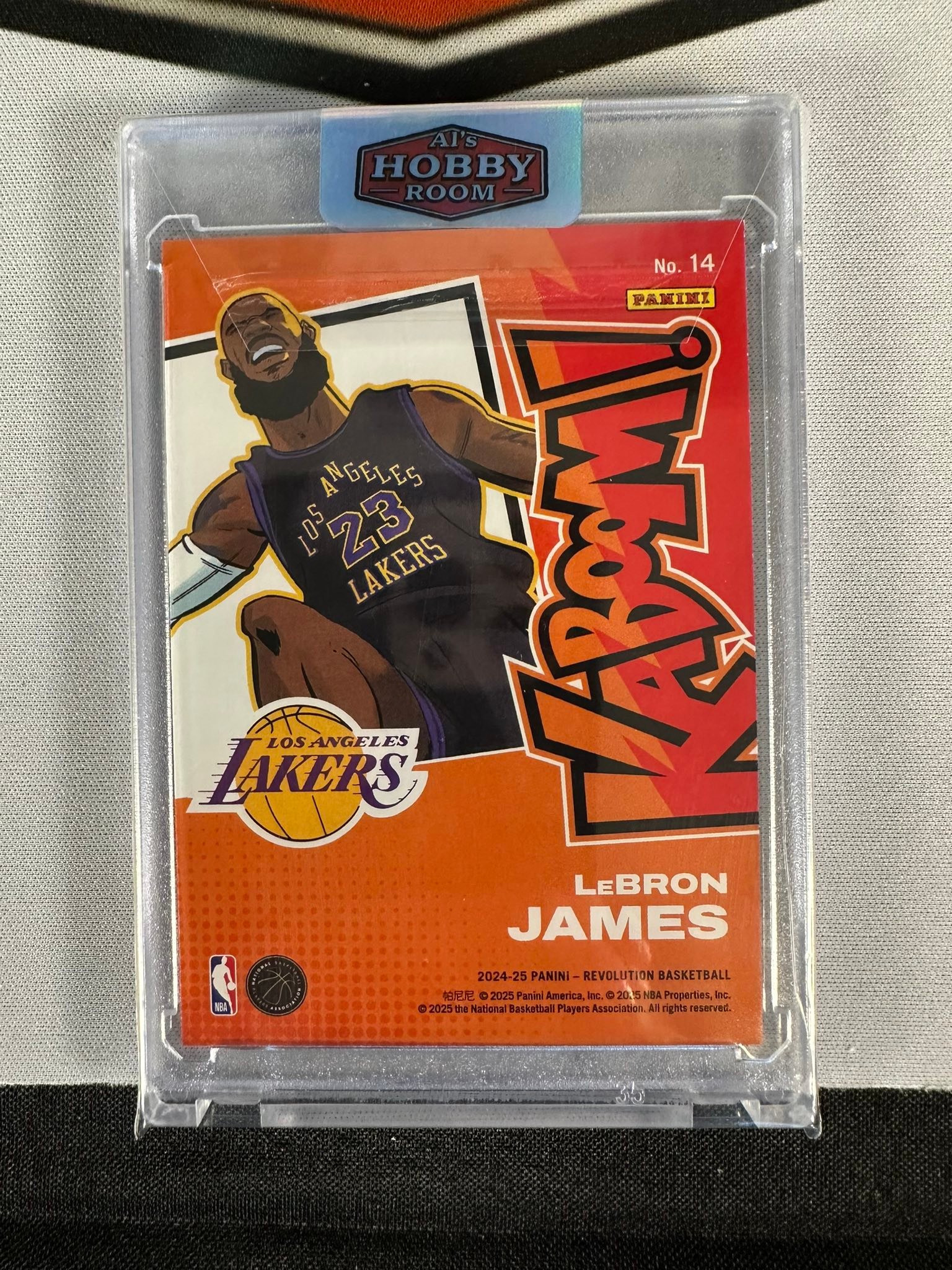 Pulling a rare LeBron James Kaboom card