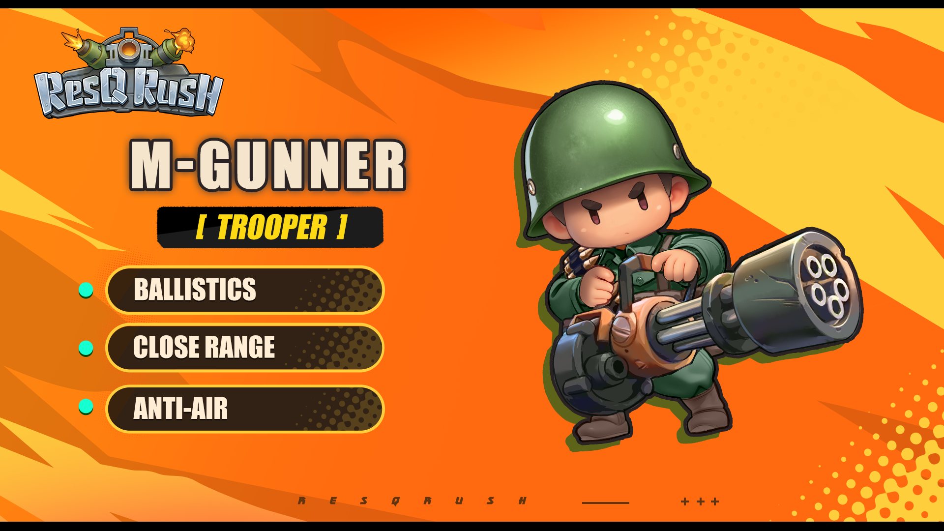 ResQrush - 🪖 Unit Spotlight: M-Gunner 🪖 🔎 Quick Stats • Type: Trooper ...