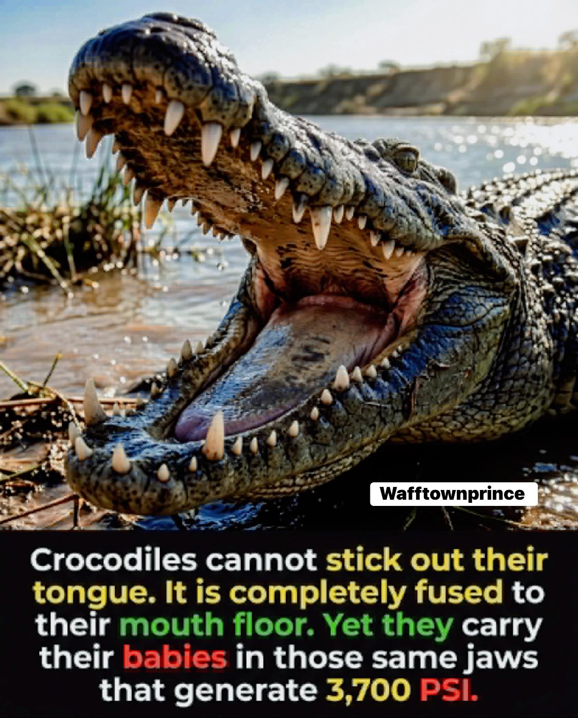 Do alligators have tongues? What's that thing sticking out?