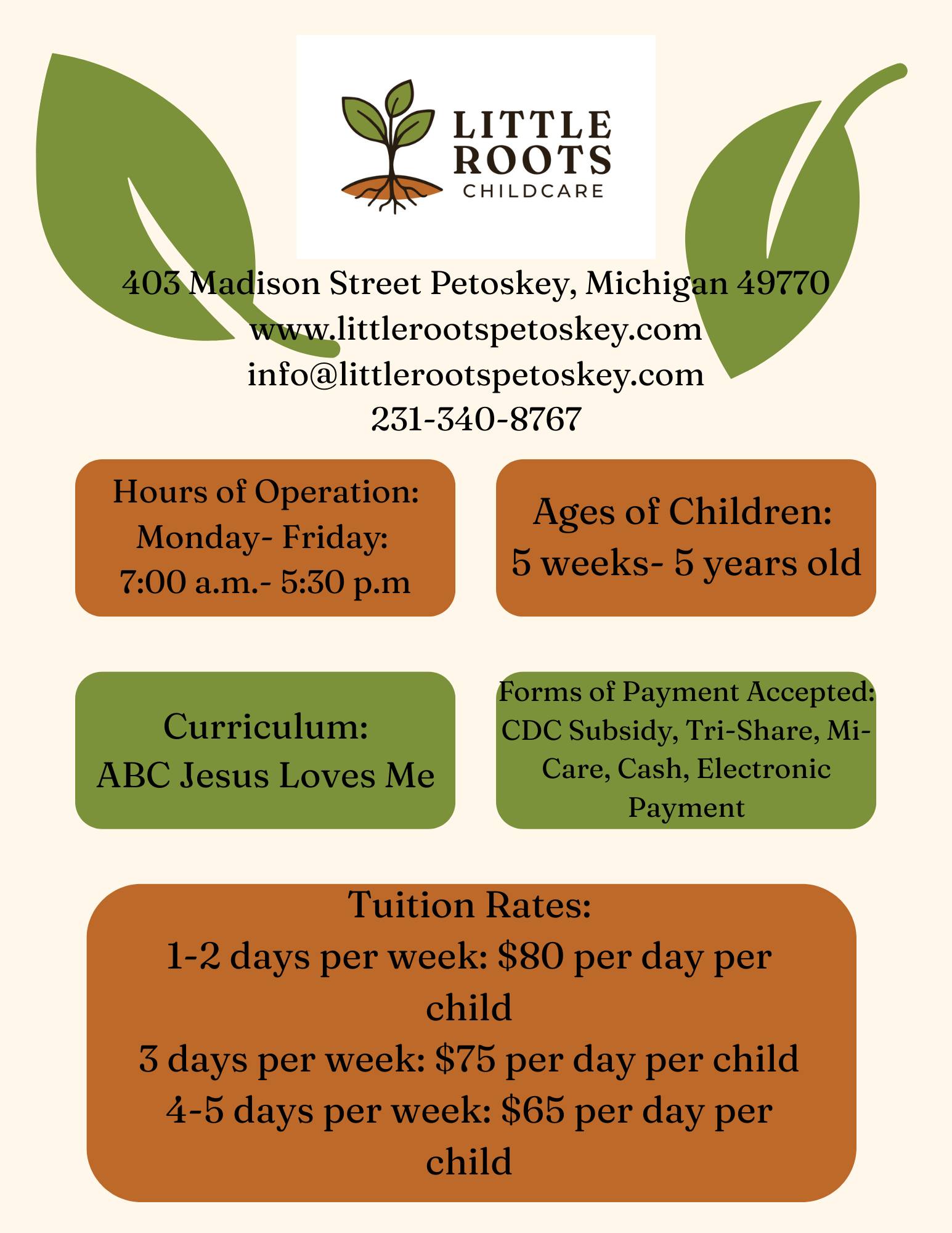 Little Roots Childcare | Petoskey MI