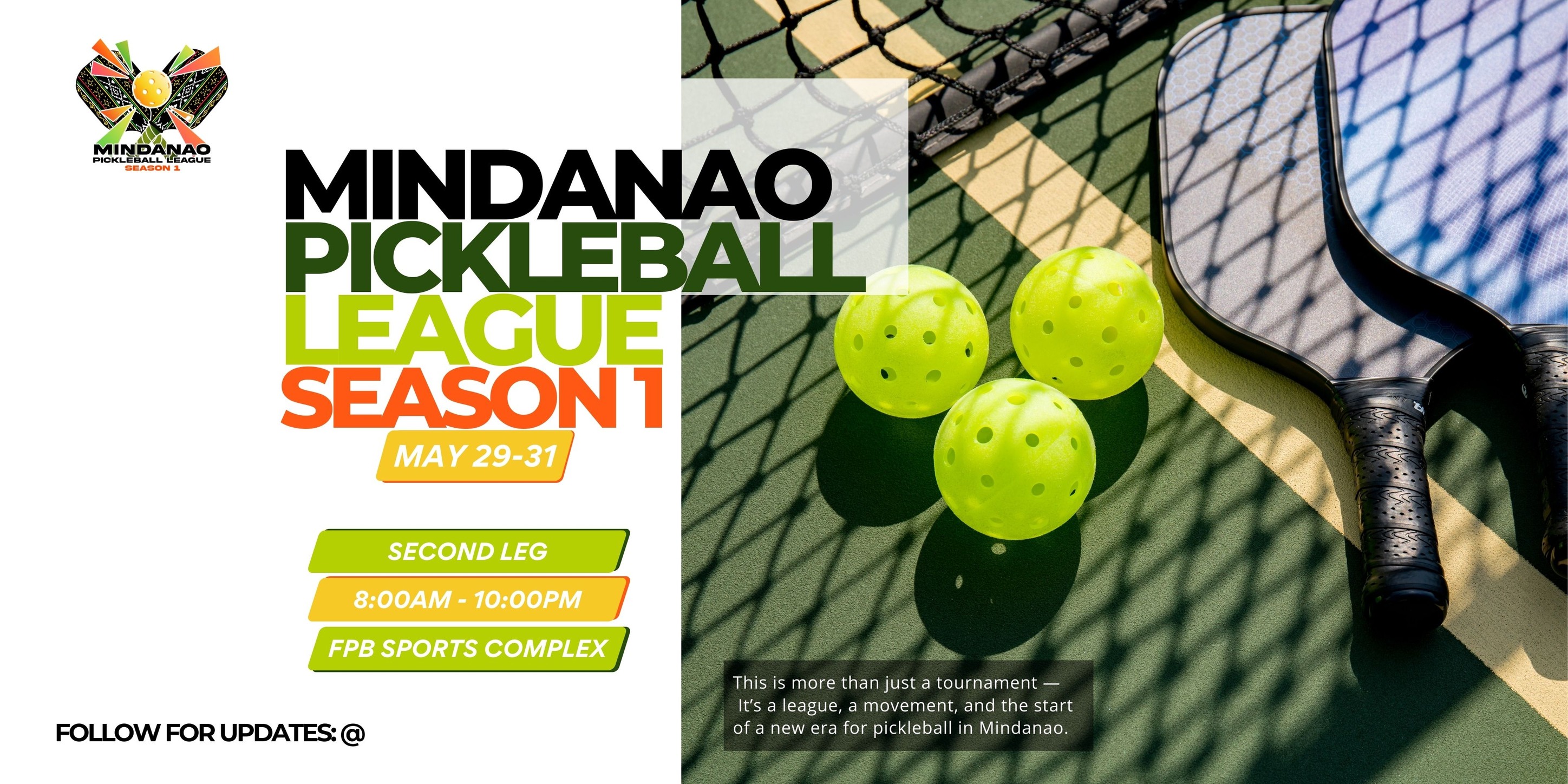 𝐏𝐏𝐋 𝐌𝐈𝐍𝐃𝐀𝐍𝐀𝐎 𝐎𝐏𝐄𝐍 𝟐𝟎𝟐𝟔:... - PPL Philippine Pickleball League | Facebook