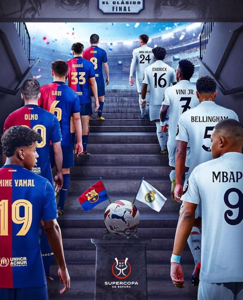 The biggest rivalry in football is here! ⚽️🔥 Real Madrid vs