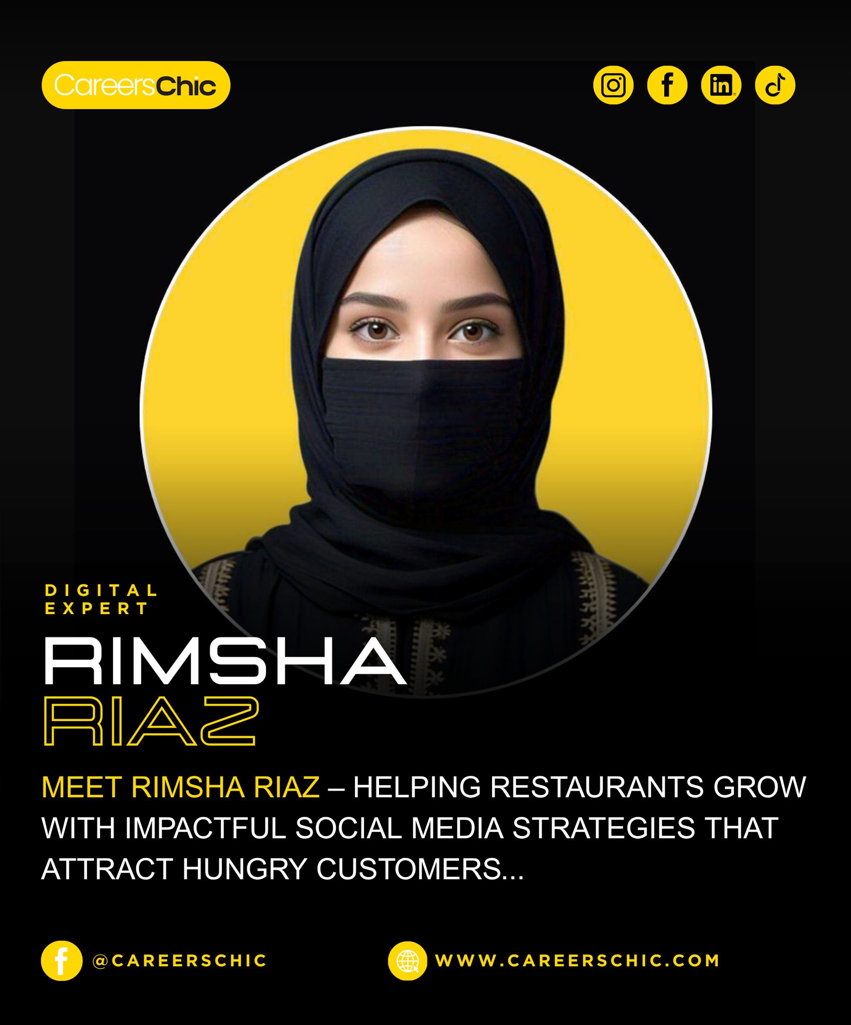 Careerschic - Meet Rimsha Riaz, a passionate social media strategist ...