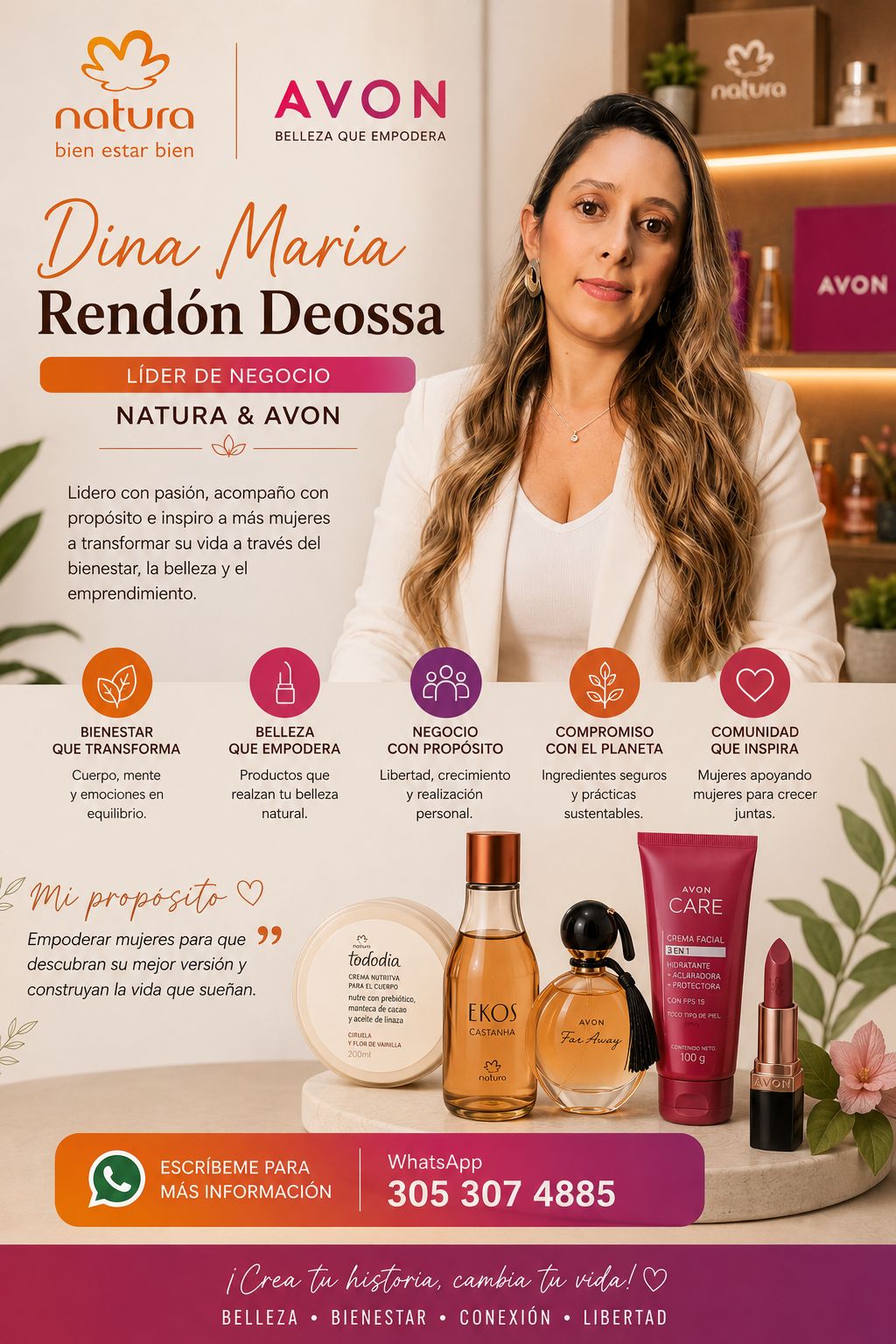 Dina Rendón Líder Natura