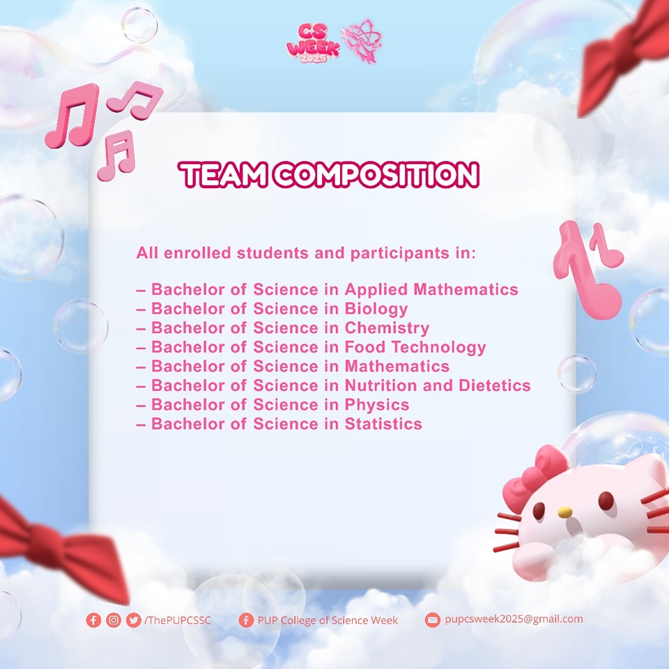 PUP College of Science Week... - PUP College of Science Week