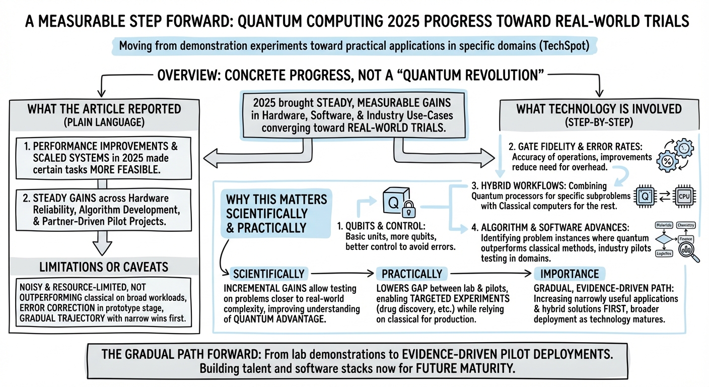 Quantum computing progress in 2025 toward real-world use