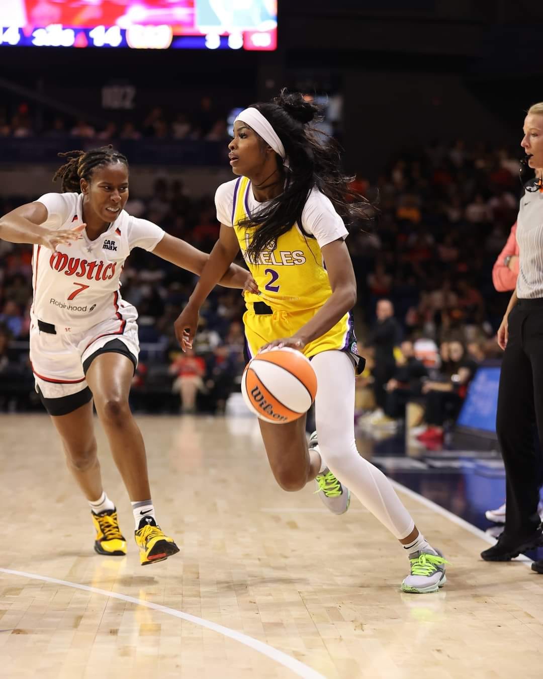 Rickea Jackson sinks the CLUTCH corner triple to bring the game