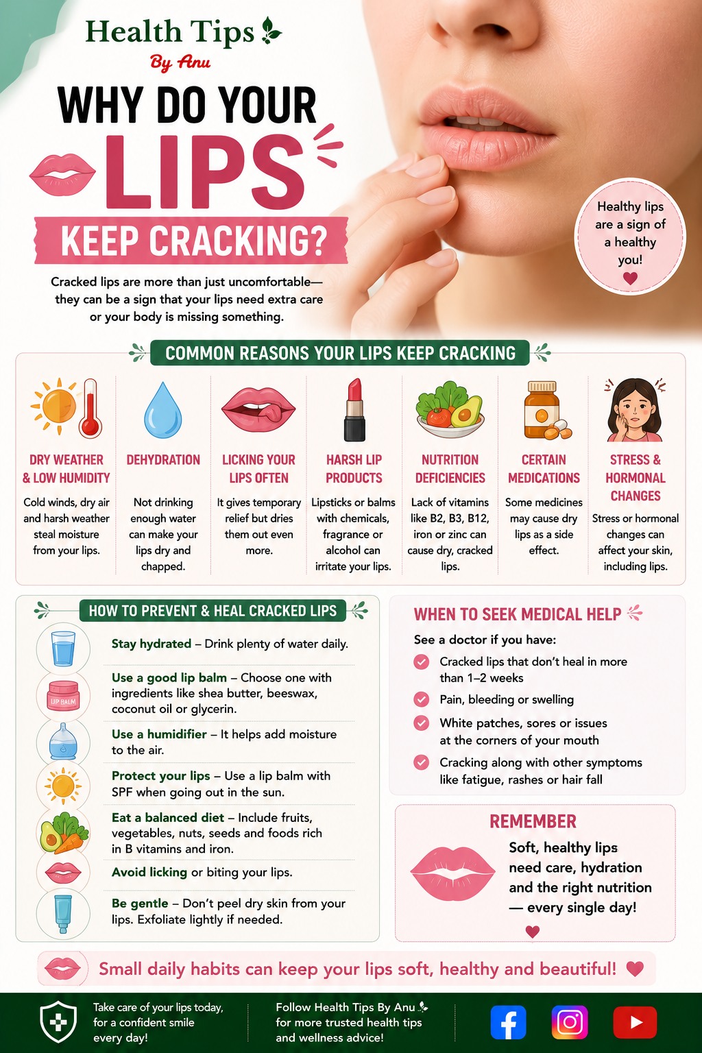 Cracked Lips? Your Body is Warning You! #drmandell #health #healing #lips