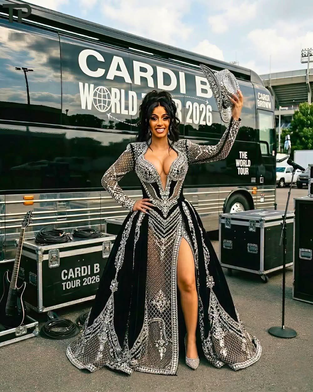 Cardi B brought out Lil' Kim as a surprise guest during her sold