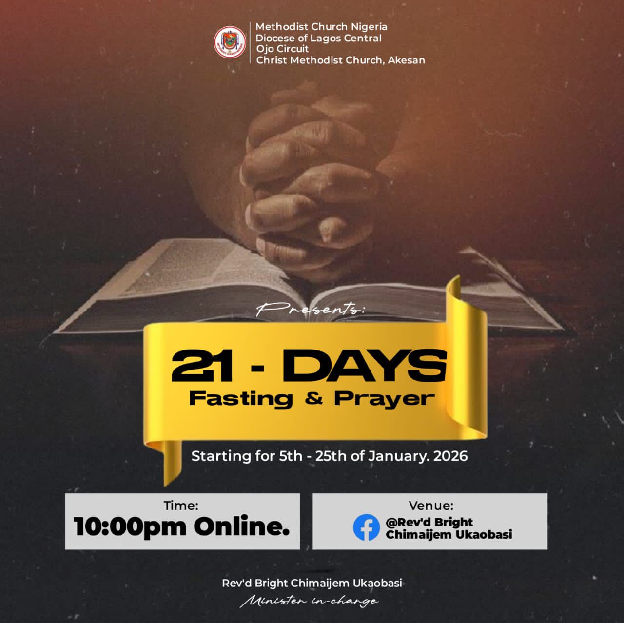 7 DAYS PRAYER AND FASTING WITH PROPHET DAVID UCHE DAY 7 OF 7