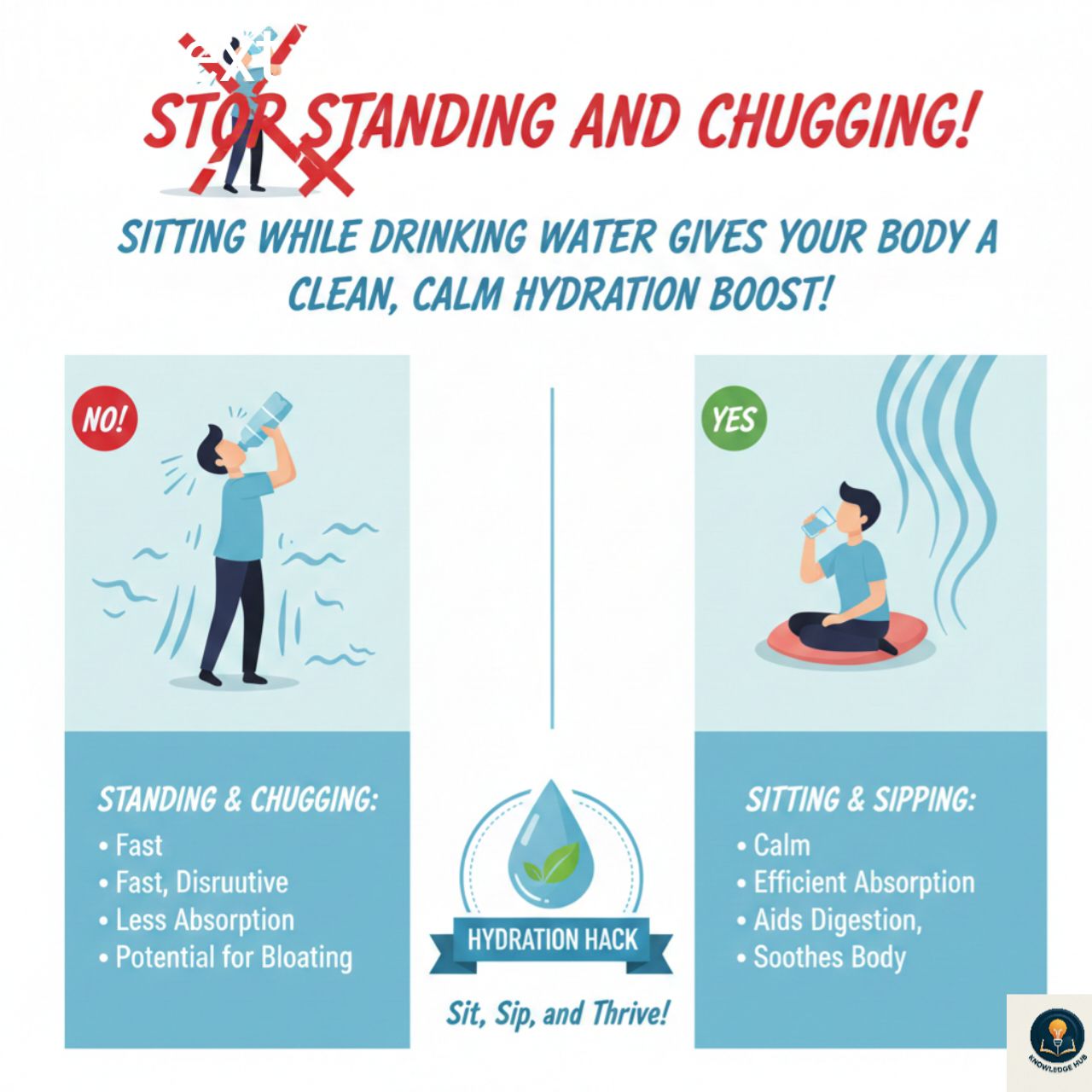 Human Anatomy Group | When you sit and drink water, your body stays ...