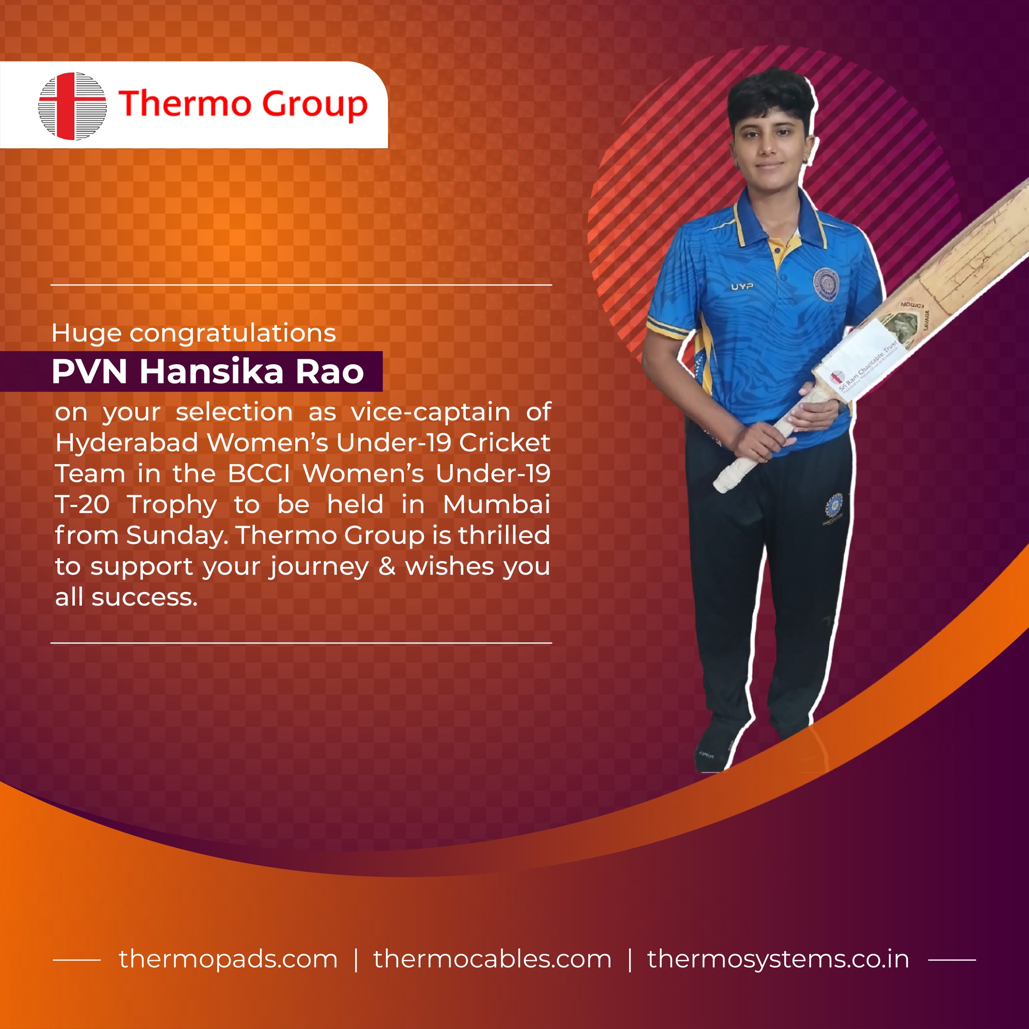 Sri - #ThermoGroup is proud of Ms. PVN Hansika Rao on been named as ...