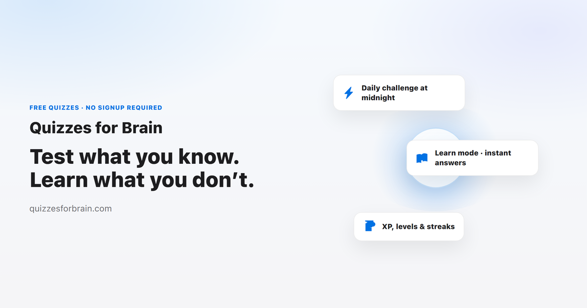 Quizzes For Brain