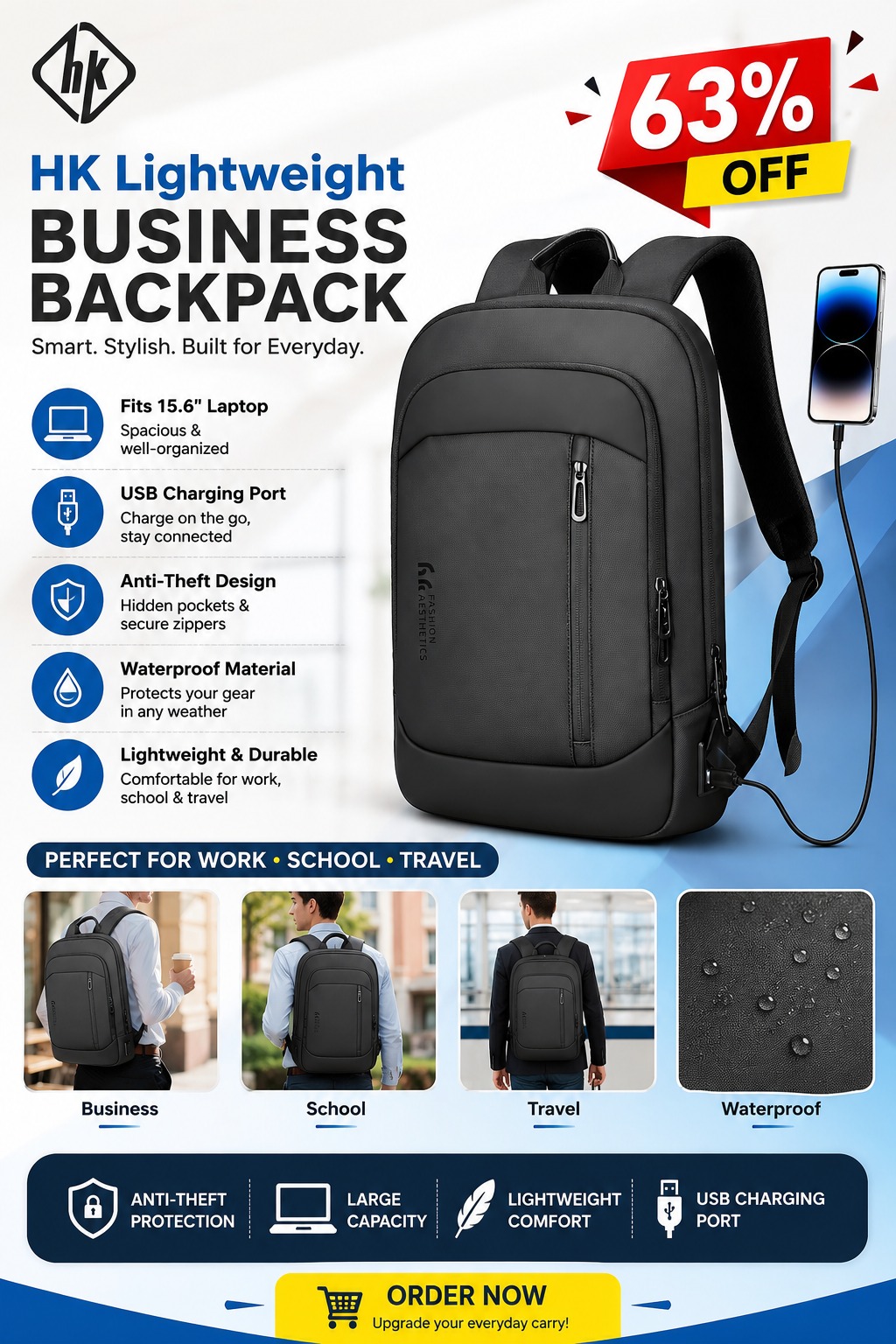 best travel backpack for electronics Tortuga Expandable Bag Adidas Ncaa Youth or handle or straps Jac's Backpack Choose Model:39944-BN-Size 8/0 (50pk)