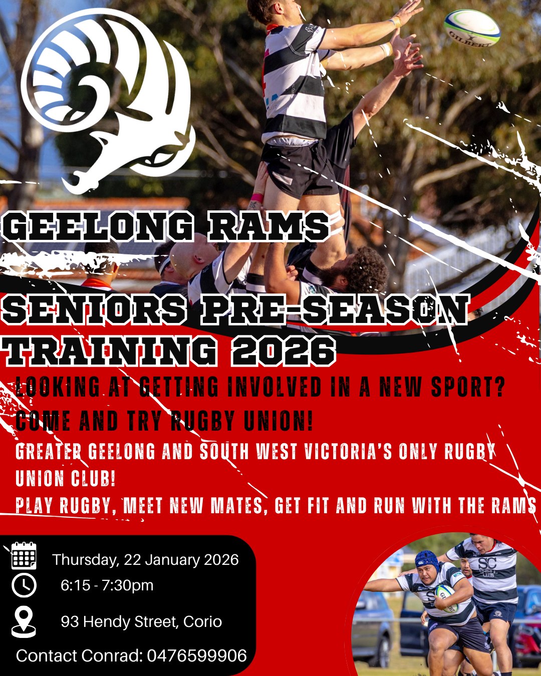 Geelong Rams Rugby Union | Geelong VIC