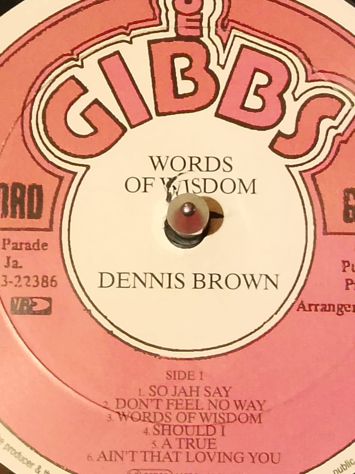 Dennis Brown – Words Of Wisdom su Joe Gibbs Records (1979)