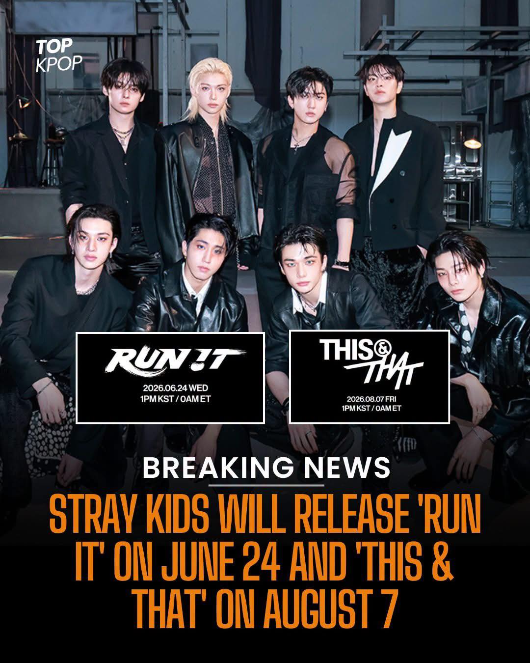 Stray Kids tease 'Run It' with new images