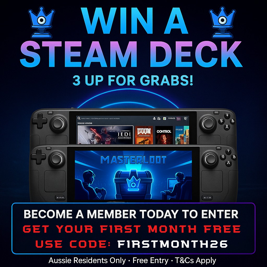 Masterloot - 🎮 WIN A STEAM DECK! Yep, we’re giving away 3 Steam Decks and you’re invited to jump ...