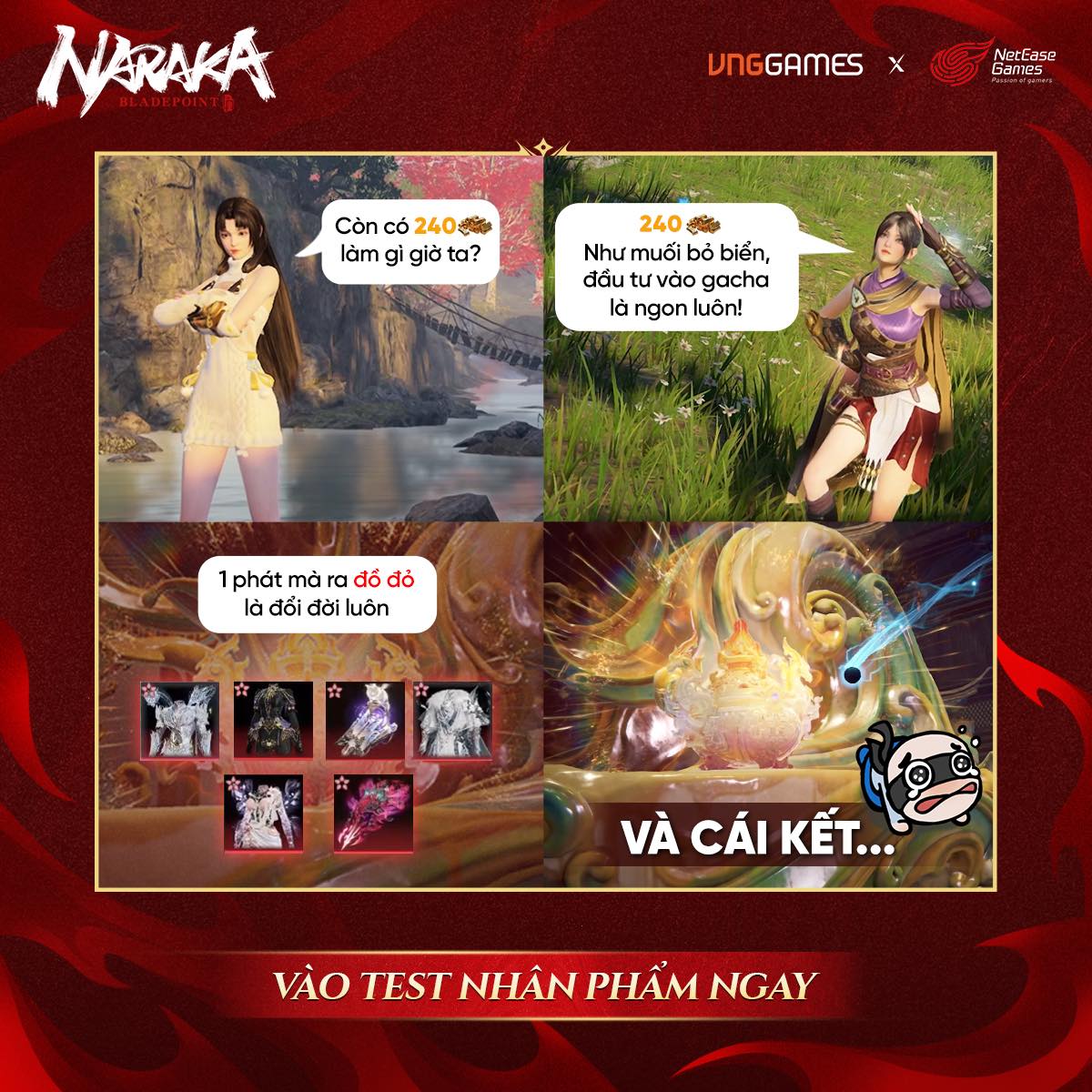 NARAKA: - 🎁 CƠ HỘI ĐỔI ĐỜI CHỈ VỚI 1 LẦN NHẤP 🤣 Nhấp chơi chơi mà ra đồ ...