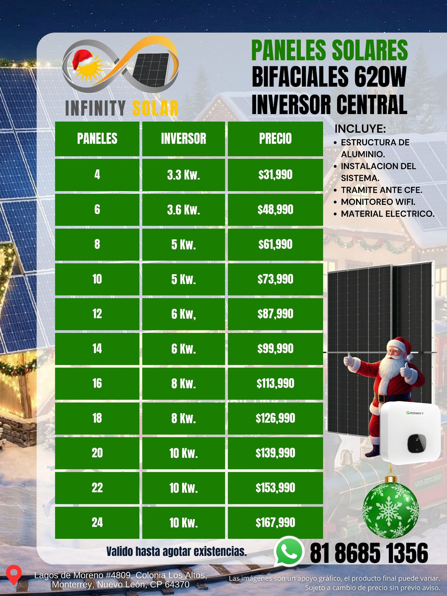 Infinity - 🎄🔥 ¡NAVIDAD SOLAR EN INFINITY SOLAR! 🔥🎄 🎅 PRECIOS ESPECIALES ...