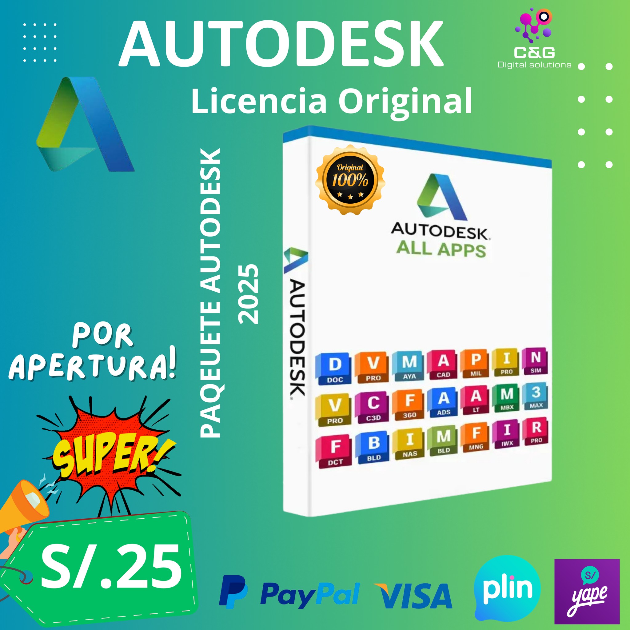 C&Gdigitalsolutions - 🚀 ¡TODOS los programas de Autodesk en un solo ...