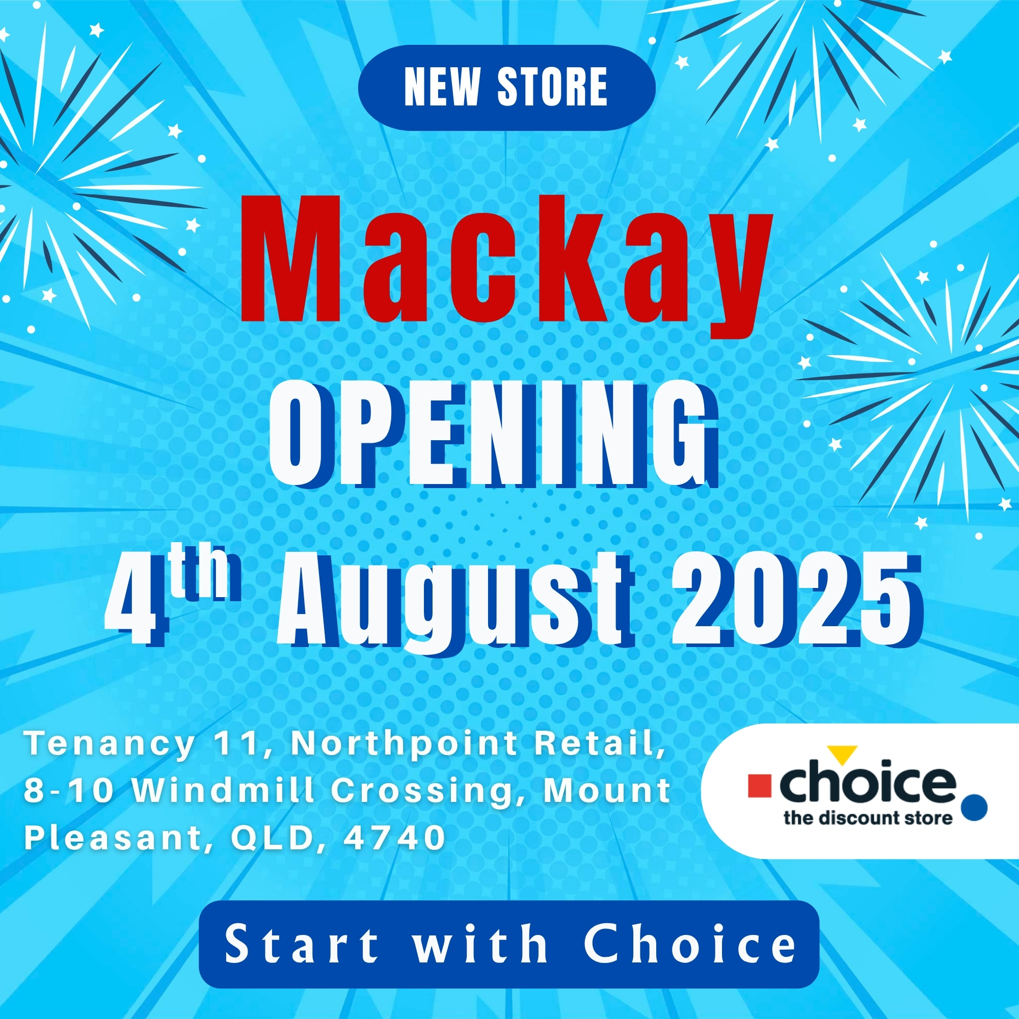 🎉 Mackay — We’re thrilled to... - Choice The Discount Store | Facebook