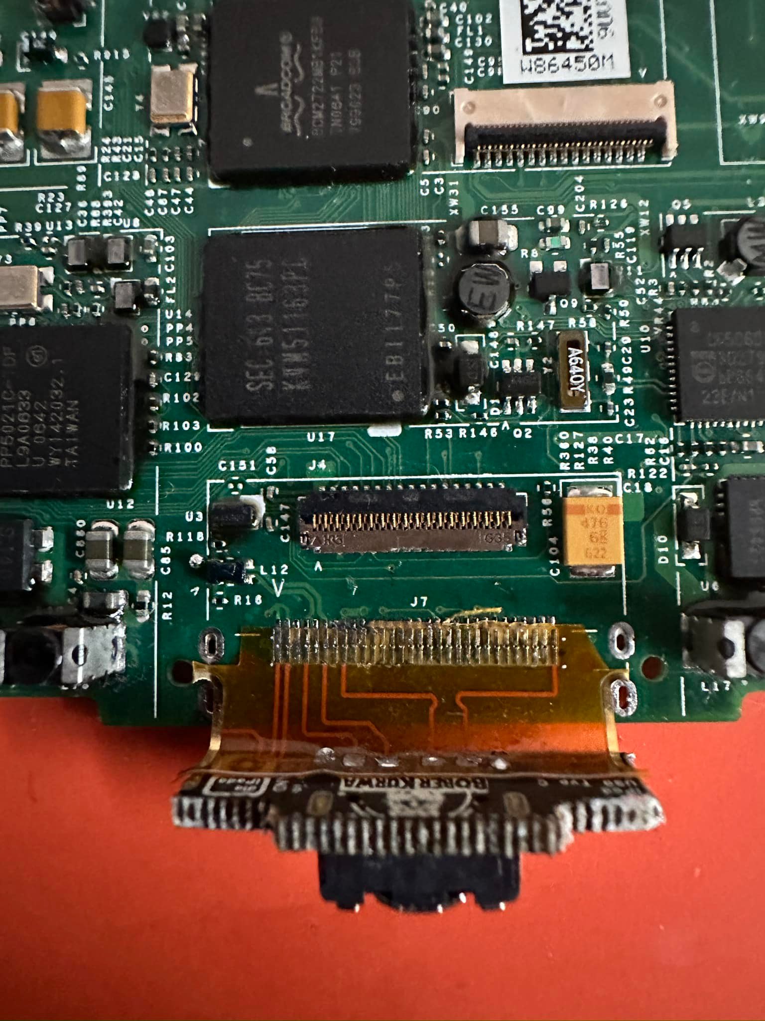 iPod USB c mod pcb with flex cable