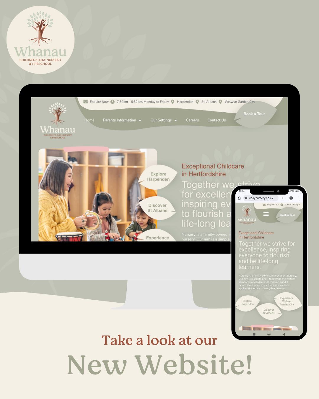 Big news - our new website... - Whanau Day Nursery St Albans | Facebook