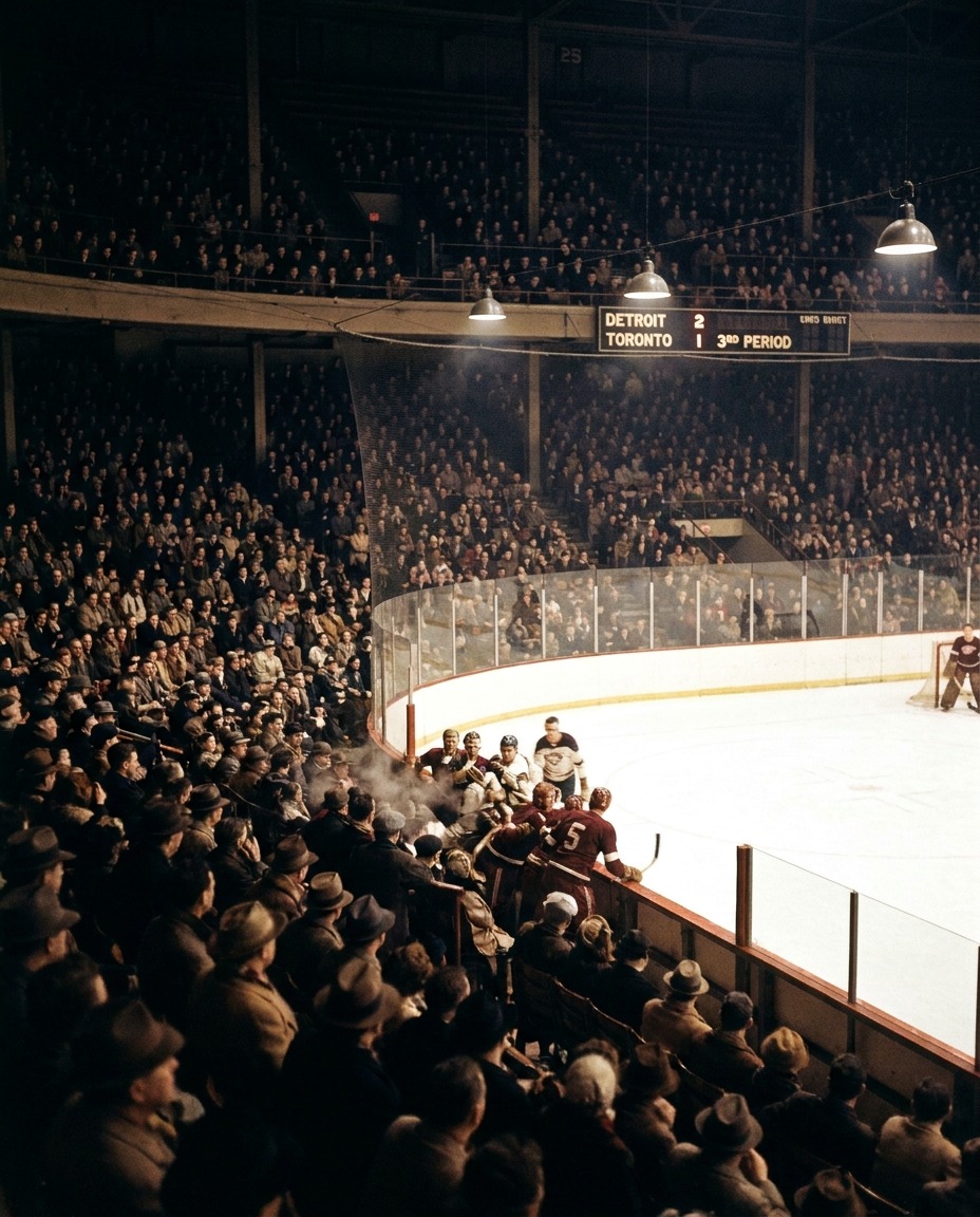 It is one of the most iconic moments in Detroit sports history