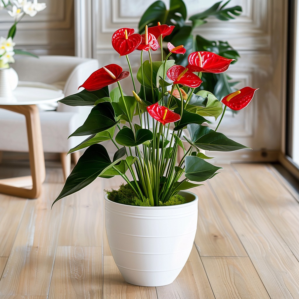 🧬 Anthurium 'Angels Dream' x Red Crystallinum #plants #anthurium