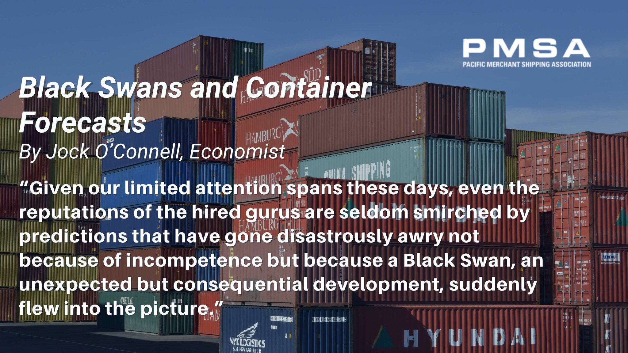 Black Swan events... - Pacific Merchant Shipping Association | Facebook
