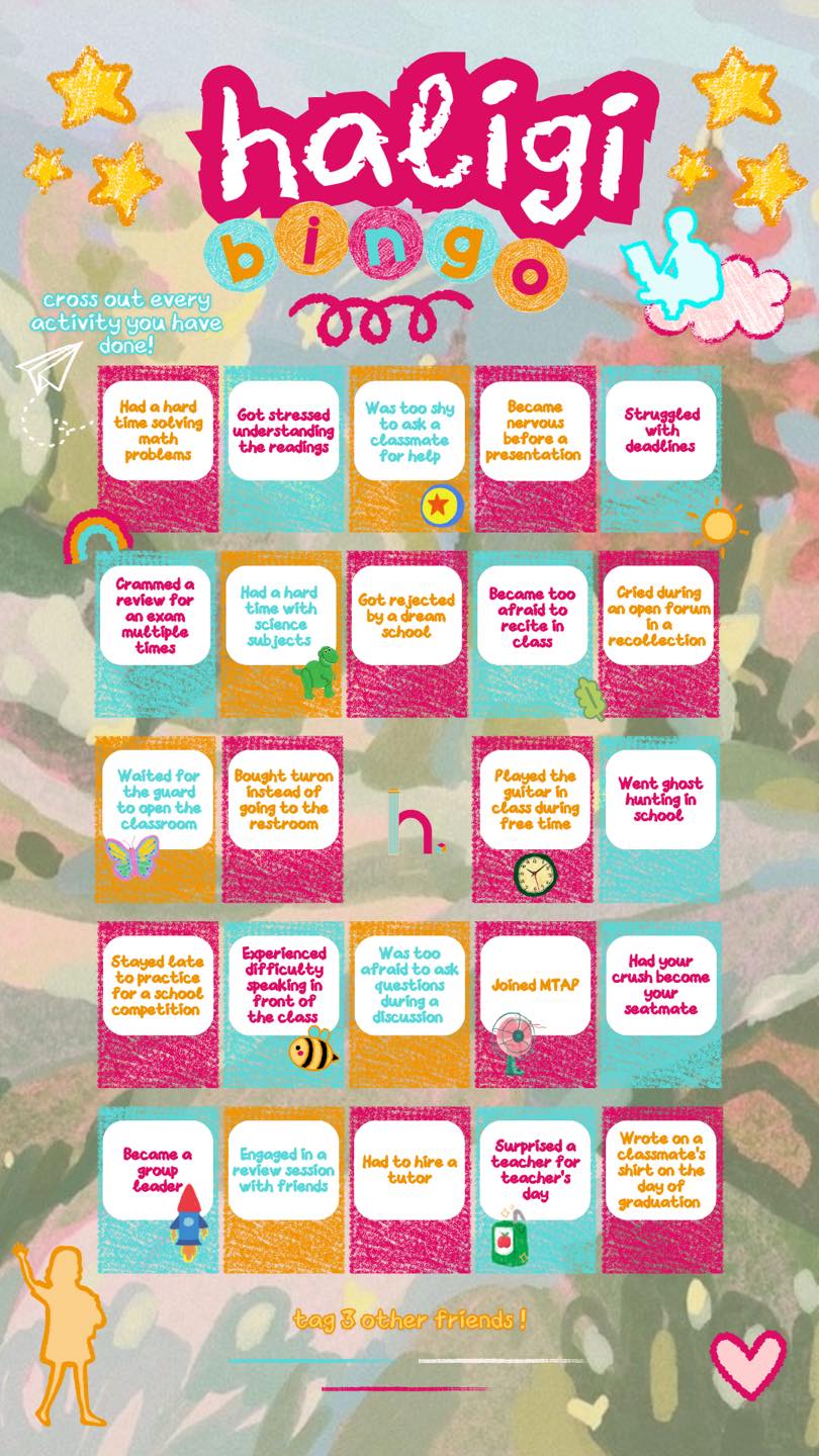 Haligi - Share your high school journey with HALIGI BINGO! 🏻 Simply ...