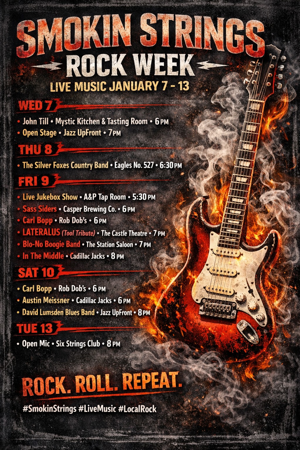 Smokin Strings - List of LIVE shows courtesy of Blo-No's... | Facebook