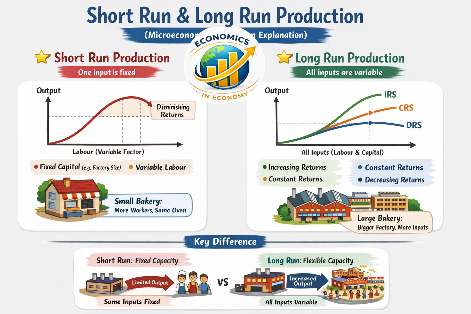 Economics - 🖥 Short Run & Long-Run Production (Microeconomics ) 🟢 Short ...