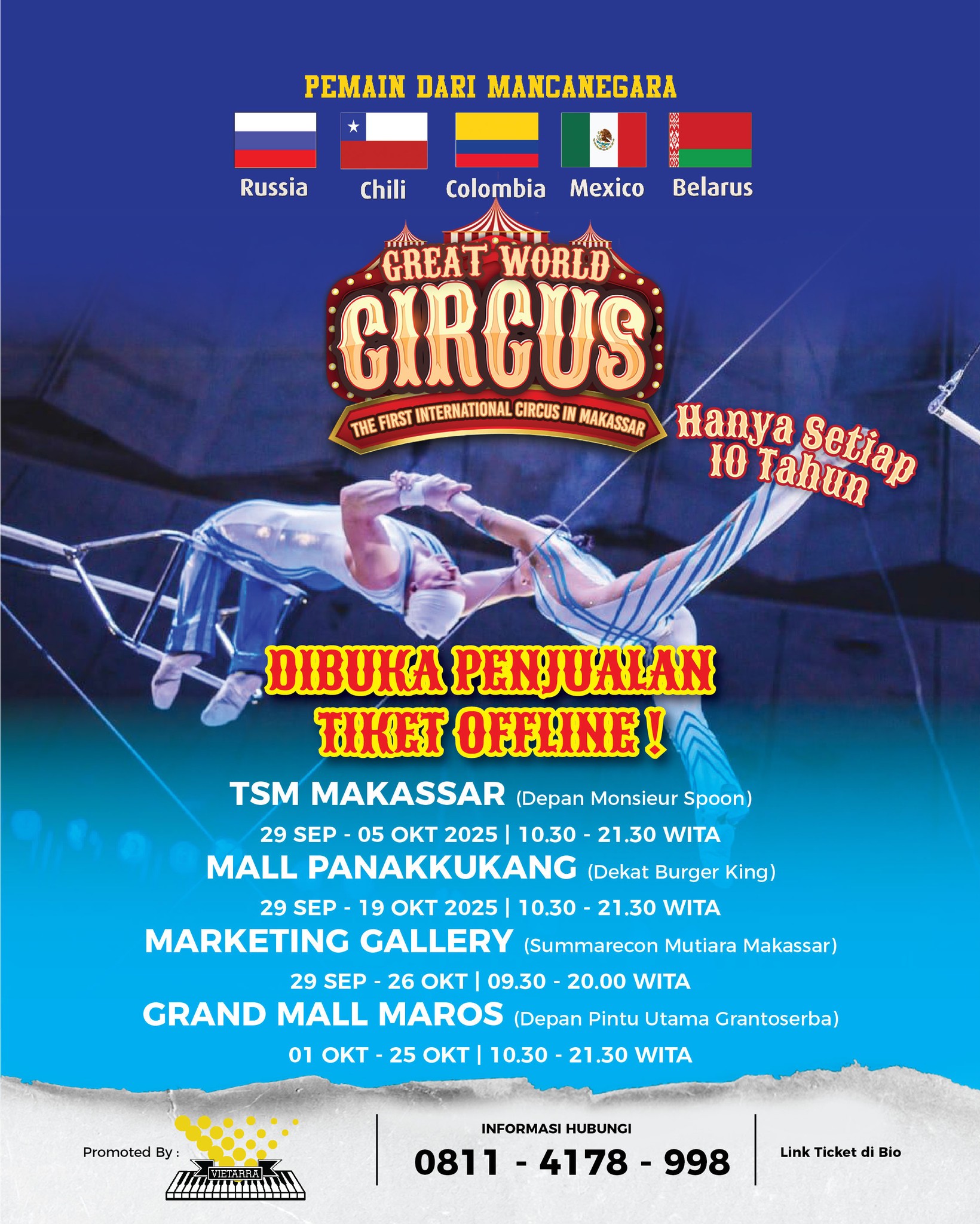 Great - 🚨 NO MORE EXCUSES! 🚨 Tiket Great World Circus kini tersedia ...