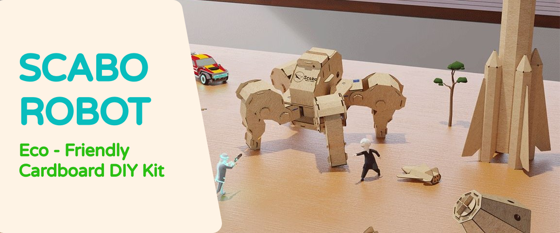 Scabo Robot | Eco-Friendly Cardboard DIY Kit | Facebook